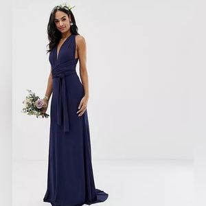 TNFC bridesmaid exclusive multiway dress in navy